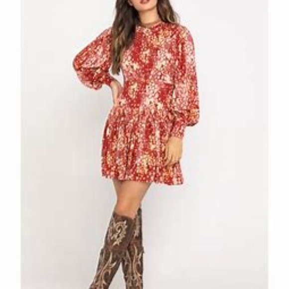 Free People “Heartbeats” Boho Mini Dress - Picture 3 of 14